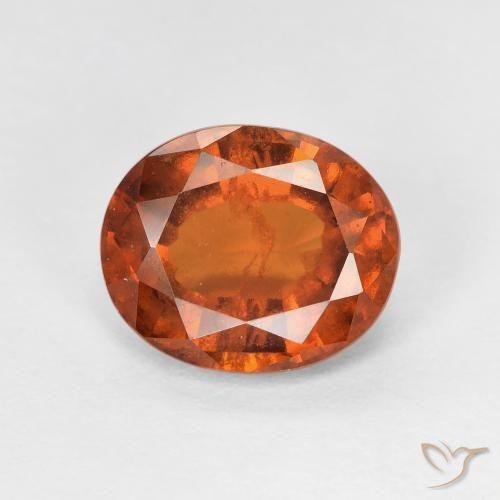 2.67ct طبيعي Medium Dark-Orange هيسونيت غارنيت, بيضوي, VS-SI
