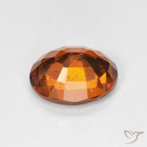 هيسونيت غارنيت Medium Dark-Orange طبيعي، بيضوي، 2.38 قيراط، VS-SI