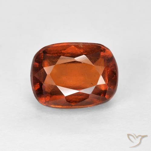 2.69ct طبيعي برتقالى غامق عقيق هيسونيت, وسادة, VVS-VS