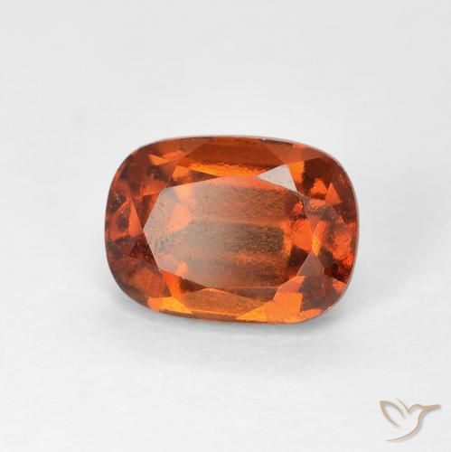 2.05ct طبيعي برتقالى كهرمانى عقيق هيسونيت, وسادة, VVS-VS