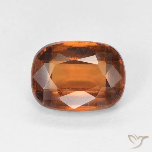 1.92ct طبيعي برتقالى متوسط عقيق هيسونيت, وسادة, VS-SI