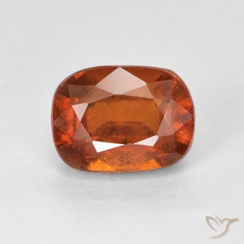 2.56ct طبيعي برتقالى محمر عقيق هيسونيت, وسادة, VS-SI