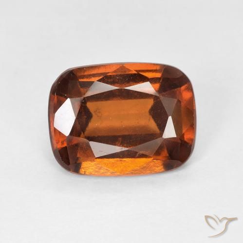 2.44ct طبيعي برتقالى محمر عقيق هيسونيت, وسادة, VS-SI