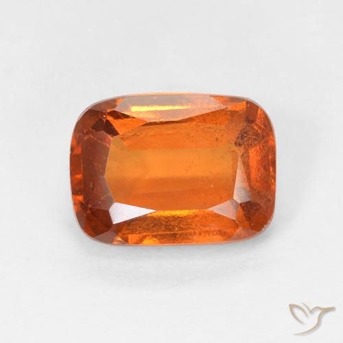2.01ct طبيعي برتقالى متوسط عقيق هيسونيت, وسادة, VS-SI