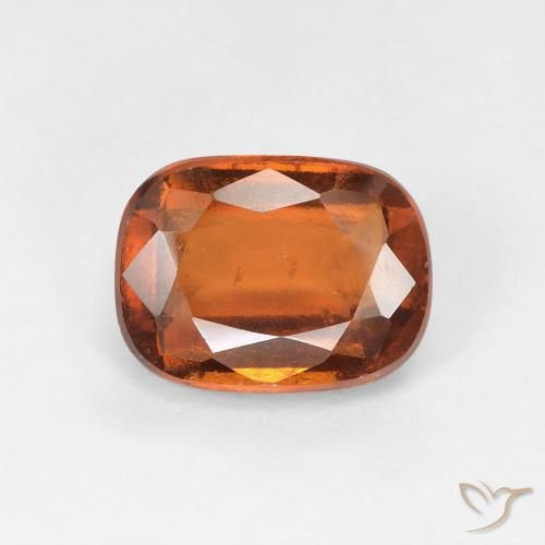1.92ct طبيعي برتقالى غامق عقيق هيسونيت, وسادة, VS-SI