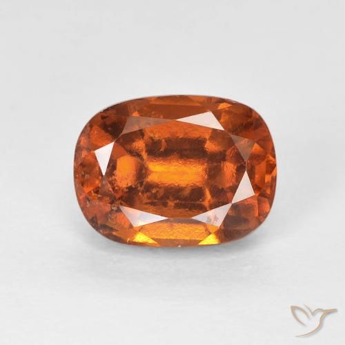 2.27ct طبيعي برتقالى غامق عقيق هيسونيت, وسادة, VS-SI