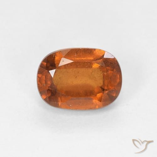 1.14ct طبيعي برتقالى غامق هيسونيت غارنيت, بيضوي, VS-SI
