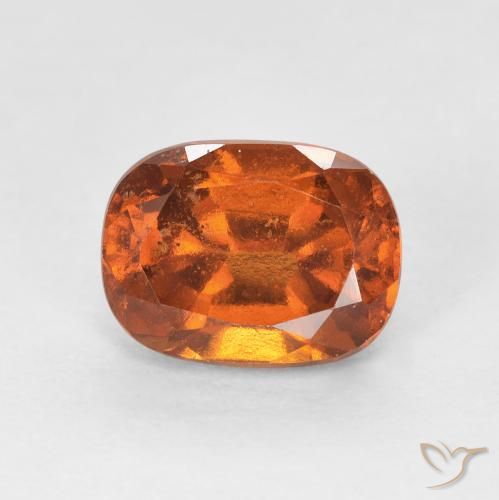 عقيق هيسونيت Medium Dark-Orange طبيعي، بيضوي، 2.00 قيراط، VS-SI