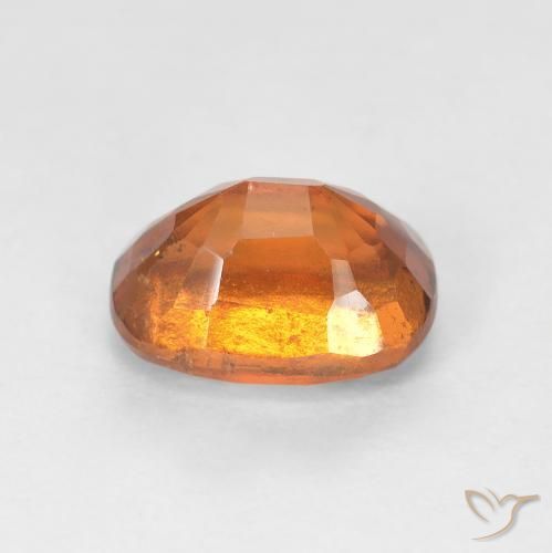 عقيق هيسونيت Medium Dark-Orange طبيعي، بيضوي، 2.00 قيراط، VS-SI