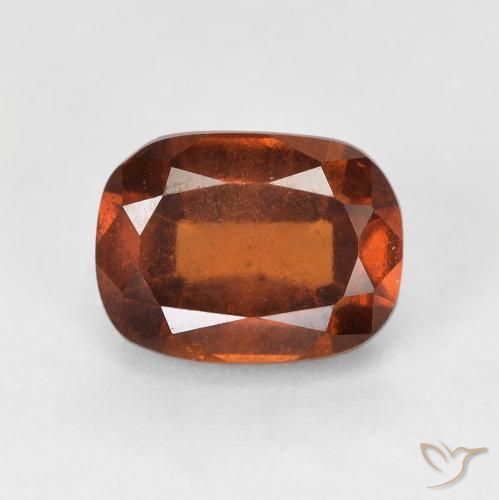 2.29ct طبيعي برتقالى متوسط عقيق هيسونيت, وسادة, VS-SI