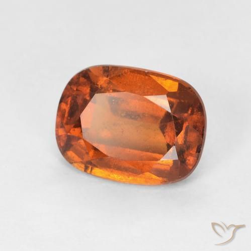 1.75ct طبيعي برتقالى غامق عقيق هيسونيت, وسادة, قليلا جدا