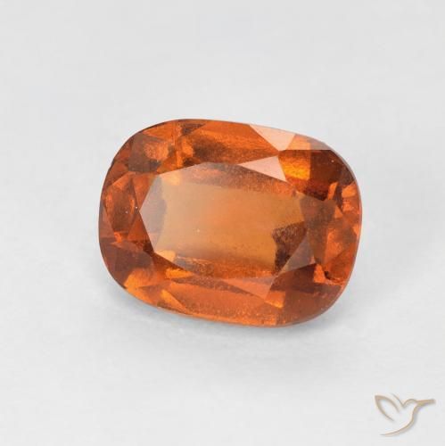 1.82ct طبيعي برتقالى غامق عقيق هيسونيت, وسادة, قليلا جدا
