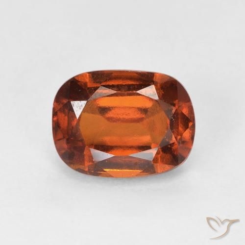 2.08ct طبيعي برتقالى غامق عقيق هيسونيت, وسادة, قليلا جدا