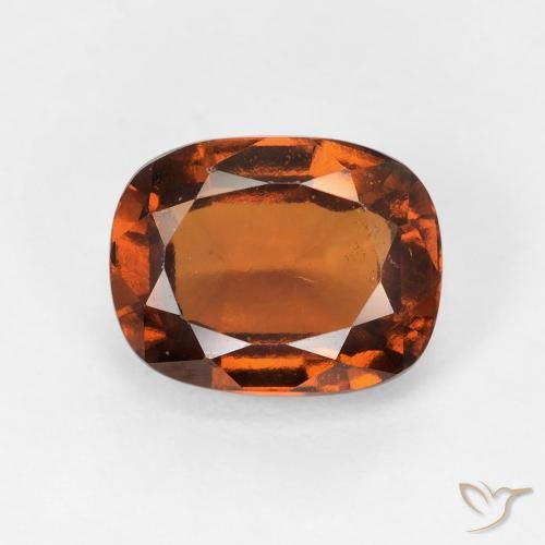 2.47ct طبيعي برتقالى متوسط عقيق هيسونيت, وسادة, VVS-VS