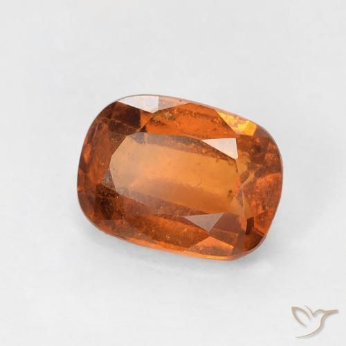 1.97ct طبيعي برتقالى غامق عقيق هيسونيت, وسادة, VS-SI