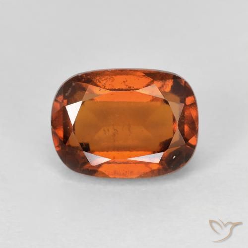 2.29ct طبيعي برتقالى كهرمانى عقيق هيسونيت, وسادة, قليلا جدا
