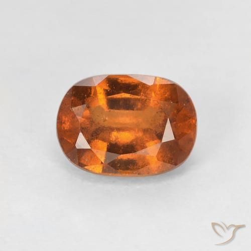 1.22ct طبيعي برتقالى غامق هيسونيت غارنيت, بيضوي, VS-SI