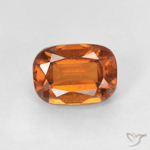 1.34ct طبيعي برتقالى غامق عقيق هيسونيت, وسادة, قليلا جدا