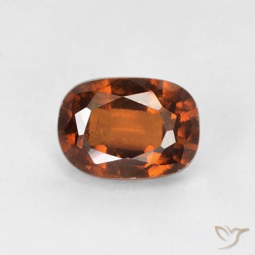 1.43ct طبيعي برتقالى كهرمانى عقيق هيسونيت, وسادة, قليلا جدا