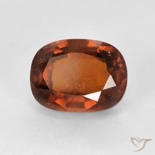 2.42ct طبيعي برتقالى غامق عقيق هيسونيت, وسادة, VS-SI