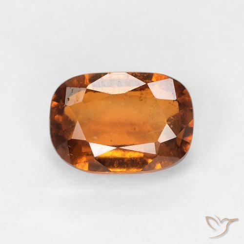 1.25ct طبيعي برتقالى متوسط عقيق هيسونيت, وسادة, VS-SI