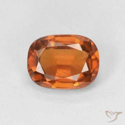 1.83ct طبيعي Medium Dark-Orange عقيق هيسونيت, وسادة, VVS-VS