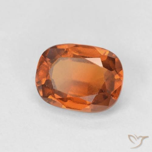 هيسونيت غارنيت Medium Dark-Orange طبيعي، وسادة، 1.83 قيراط، VVS-VS