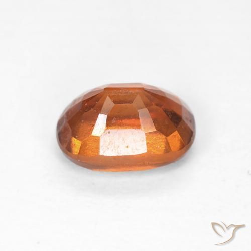 هيسونيت غارنيت Medium Dark-Orange طبيعي، وسادة، 1.29 قيراط، VVS-VS