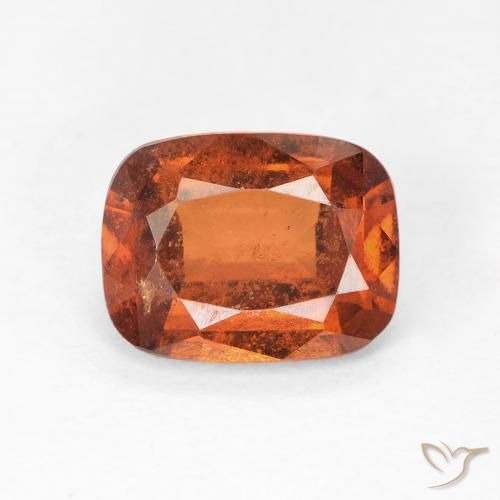 2.35ct طبيعي برتقالى محمر عقيق هيسونيت, وسادة, VS-SI