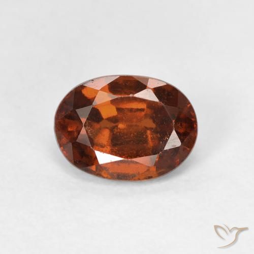 1.53ct طبيعي برتقالى متوسط هيسونيت غارنيت, بيضوي, VVS-VS
