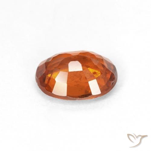 هيسونيت غارنيت Medium Dark-Orange طبيعي، بيضوي، 0.92 قيراط، قليلا جدا