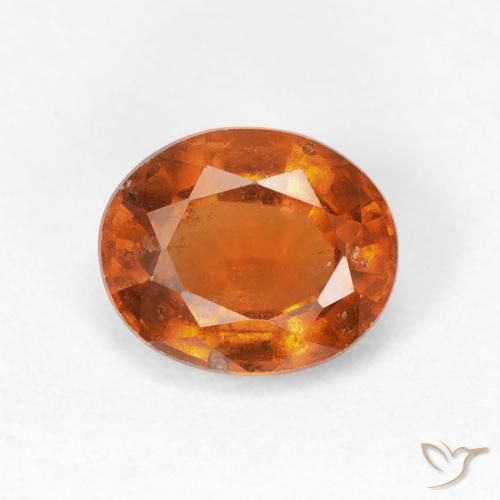 1.88ct طبيعي برتقالى غامق هيسونيت غارنيت, بيضوي, قليلا جدا