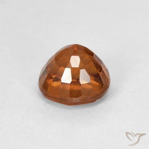 هيسونيت غارنيت Medium Dark-Orange طبيعي، دائري، 0.90 قيراط، VVS-VS