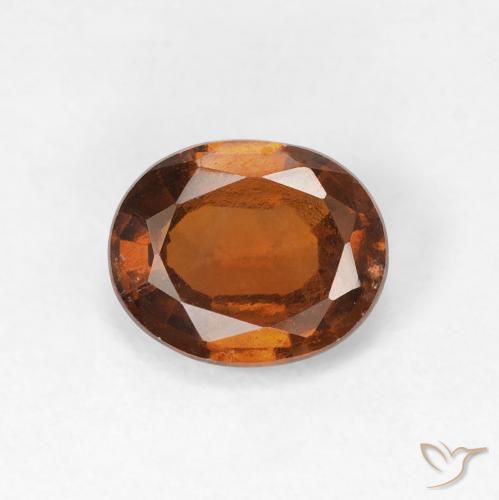 1.30ct طبيعي برتقالى كهرمانى هيسونيت غارنيت, بيضوي, VVS-VS
