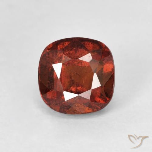 1.58ct طبيعي برتقالى داكن عقيق هيسونيت, وسادة, قليلا جدا