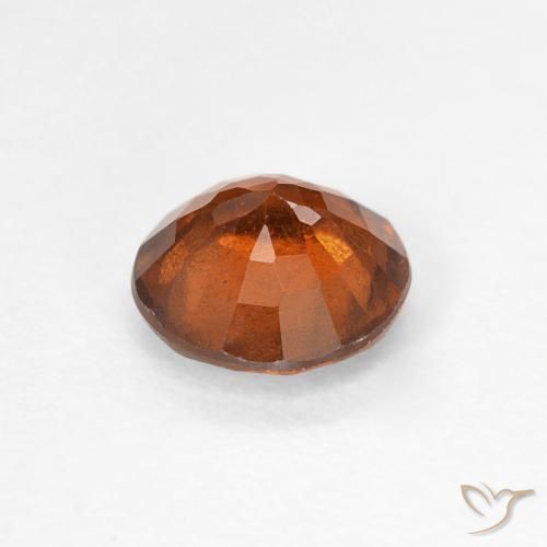 هيسونيت غارنيت Medium Dark-Orange طبيعي، دائري، 0.95 قيراط، قليلا جدا