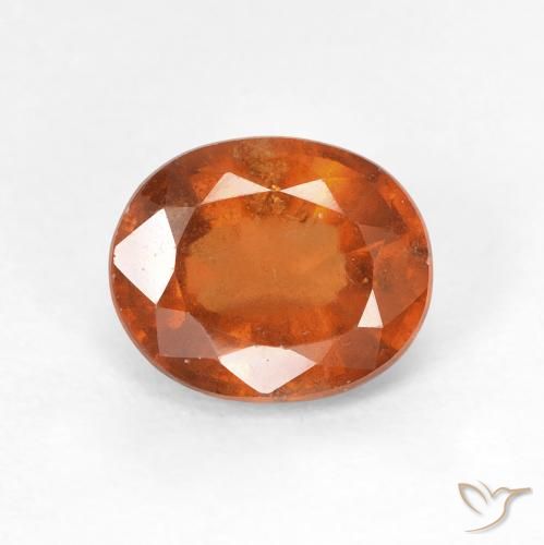 1.75ct طبيعي برتقالى متوسط هيسونيت غارنيت, بيضوي, قليلا جدا