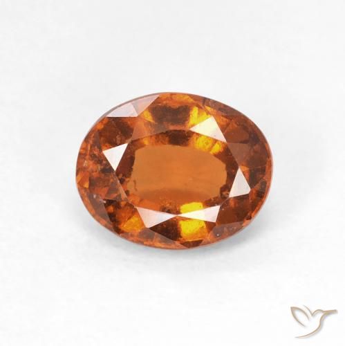 1.41ct طبيعي برتقالى متوسط هيسونيت غارنيت, بيضوي, قليلا جدا