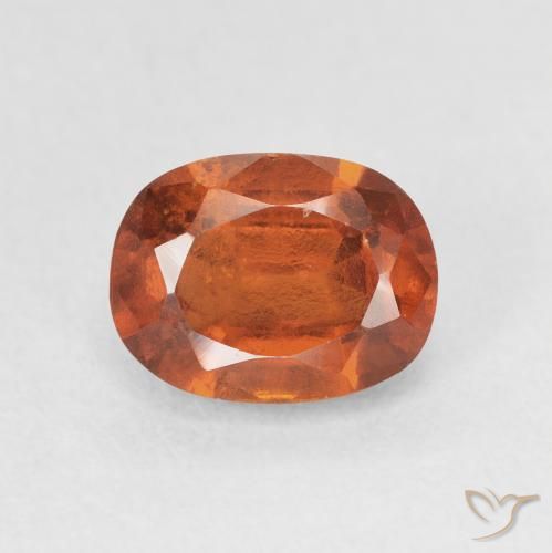 2.08ct طبيعي برتقالى نارى عقيق هيسونيت, وسادة, VS-SI