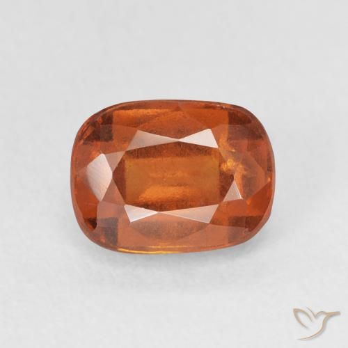 2.17ct طبيعي برتقالى متوسط عقيق هيسونيت, وسادة, VS-SI