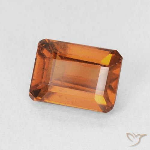 هيسونيت غارنيت Medium Dark-Orange طبيعي، ثمانى / قصة زمرد، 1.50 قيراط، VVS-VS