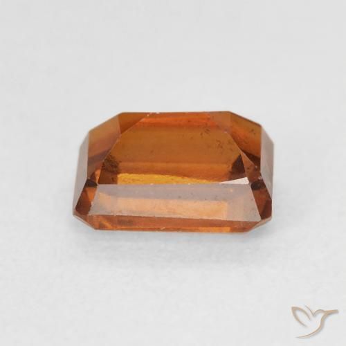 هيسونيت غارنيت Medium Dark-Orange طبيعي، ثمانى / قصة زمرد، 1.50 قيراط، VVS-VS