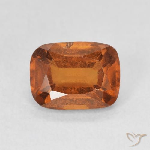 2.04ct طبيعي برتقالى غامق عقيق هيسونيت, وسادة, VS-SI