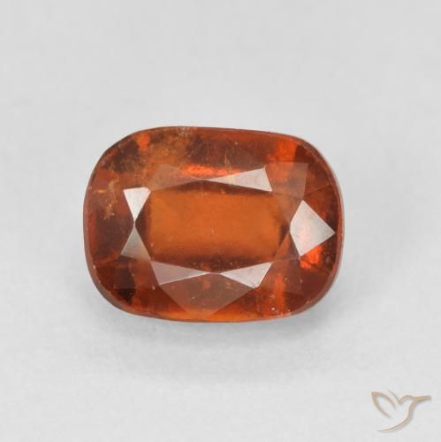 2.43ct طبيعي برتقالى محمر عقيق هيسونيت, وسادة, قليلا جدا