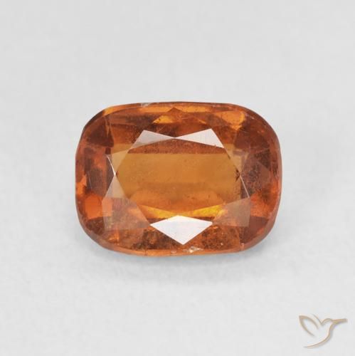 1.81ct طبيعي برتقالى غامق عقيق هيسونيت, وسادة, قليلا جدا