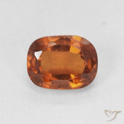 2.18ct طبيعي برتقالى كهرمانى عقيق هيسونيت, وسادة, VVS-VS