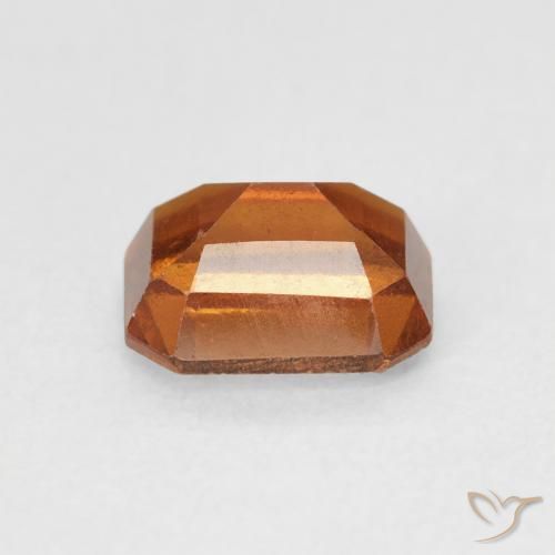 هيسونيت غارنيت برتقالى غامق طبيعي، ثمانى / قصة زمرد، 1.71 قيراط، قليلا جدا