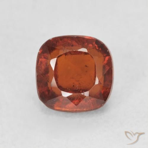 0.94ct طبيعي برتقالى محمر عقيق هيسونيت, وسادة, قليلا جدا