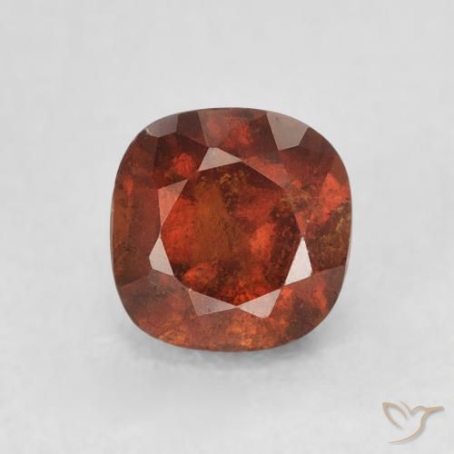 0.99ct طبيعي برتقالى محمر عقيق هيسونيت, وسادة, قليلا جدا