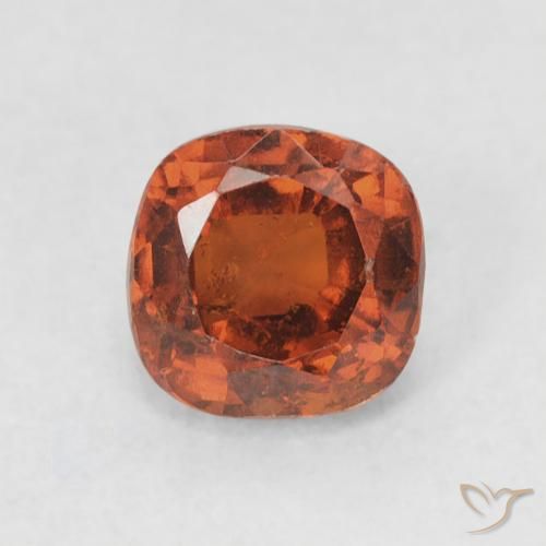 0.96ct طبيعي برتقالى محمر عقيق هيسونيت, وسادة, قليلا جدا